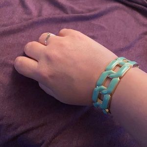 Gold & Blue Bangle…. it has that soft pretty Tiffany Blue Color